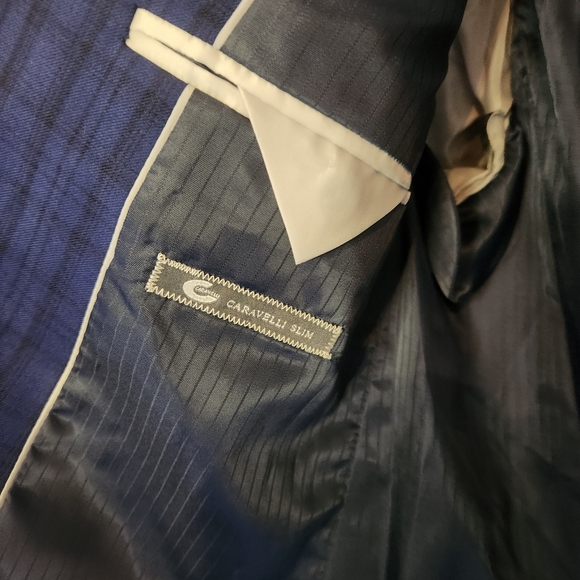 Caravelli Navy Blue Slim Blazer 38R - Picture 6 of 7